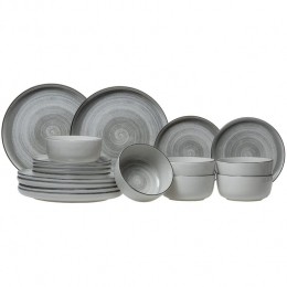 CosyTrendyServiessetBalticGrey18-delig6personen-6borden6diepebordenen6schaaltjes