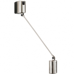 LuminaDaphineParete35wandlampLED2700Kgeborsteldnikkel