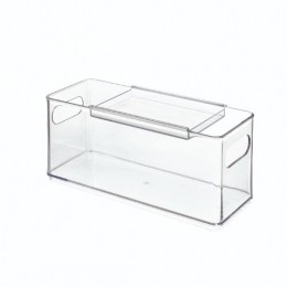 iDesign-HaaraccessoiresOpbergbox25x10x10cmKunststofTrans