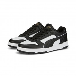 PUMAReboundGameLowSneakersZwartWitGoud