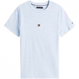 T-shirtKorteMouwTommyHilfigerSlimLogoEmbroideryT-ShirtHeatheredBlue