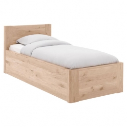 GoossensBedframeBibi-90x200-Eikengelaktroomwit-Hout