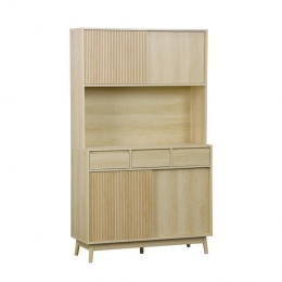 sweeek-Dressoirdecorhout4deuren3lades110cm