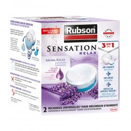 RubsonVochtopnemerNavullingenSensationLavendel2x300gr