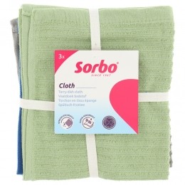 SorboBadstofVaatdoeken35x35cm3stuks