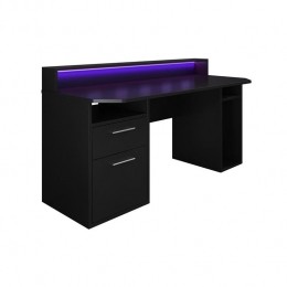 Meubella-BureauTamara3-Zwart-160cm-MetLED