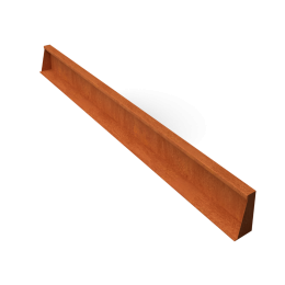 FrontaKeerwandencortenstaalrechtstukL200xB10xH20cm-Geroba