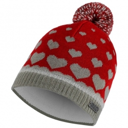PAC-KidsMuziReflectivePomBeanie-MutsmaatOneSizegrijsrood