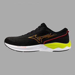 MizunoWAVEREVOLT3HardloopschoenenZwartBrightMarigoldEveningPHerenMaat425