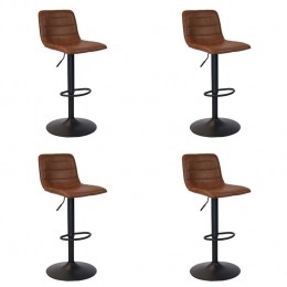 Bronx71IndustrileBarkrukBostonleercognac60-76cm-draaibaar