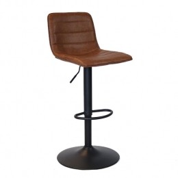 Bronx71IndustrilebarkrukBostonleercognac60-76cm-draaibaar