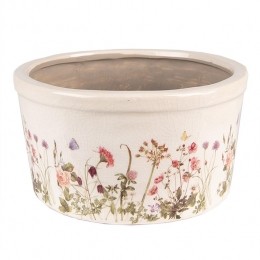 ClayreEefBloempot19x10cmRozeBeigeKeramiekBloemenBloempot