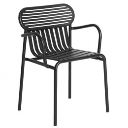PetiteFritureWeek-endtuinstoelmetarmleuningenzwart