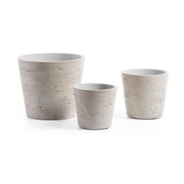 KaveHome-Lowsetvan3bloempottengrijs235cm165cm