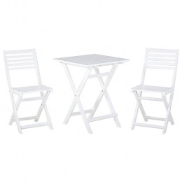 Beliani-FIJI-Bistrosetvoor2-Wit-Acaciahout