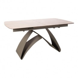 PTMDShivaGreyCeramicDiningtableExtendableGreyLeg