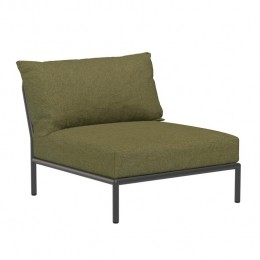 HoueLevel2fauteuilframedonkergrijsstofleafheritage