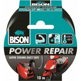 BisonTapePowerRepairZwart10meter