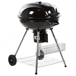 Beliani-MARAPI-Houtskoolgrill-Zwart-Staal