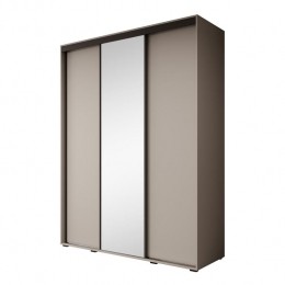 Meubella-KledingkastDelos3-Beige-180cm-Metspiegel