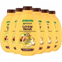6xGarnierLovingBlendsAvocadoOlieenSheaBoterShampoo300ml