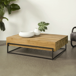 TowerLivingSalontafelMassaTeak135x87cm-Bruin