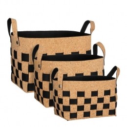 MicaDecorationsOpbergmand-Setvan3-L40xB30xH30cm-Zwart