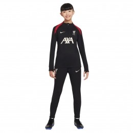 NikeLiverpoolStrikeTrainingspak14-Zip2024-2025KidsZwartRood