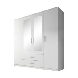 Meubella-KledingkastSavona-Wit-200cm-Metspiegel