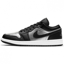 LageSneakersNikeAirJordan1LowSEBlackMetallicSilver