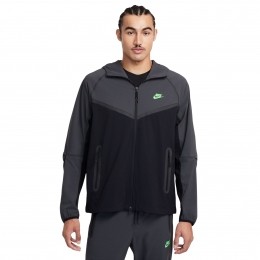 NikeTechSportswearWindrunnerJackDonkergrijsZwartFelgroen