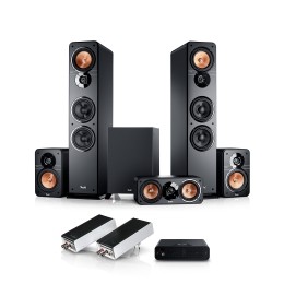TeufelUltima40Surround51SetDraadloosHomeCinema-systeemmetUltima40vloerstaandeluidsprekersZwart