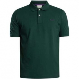 PoloShirtKorteMouwGantRegularcontrastpiqupoloshirt