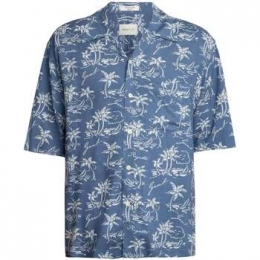 OverhemdKorteMouwGantShirtmetkortemouwenenRelIsland-print