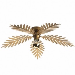 YlumenPlafondlampPalm5bladen60cmgoudbruin