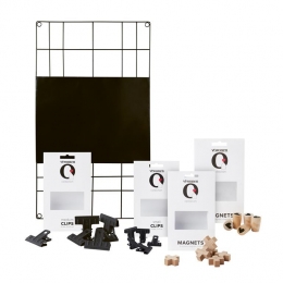 vtwonenMagnetischMemobord-Voordeelbundel-Zwart-60x105cm