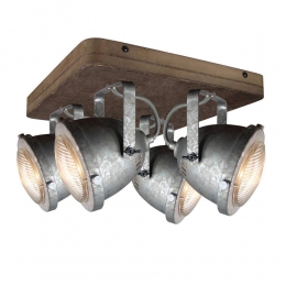 FreelightSpotWoody4lichtszink-hout