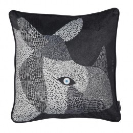 MOOOIMODwarfRhinoSierkussen-50x5020x20Inchcm-Zwart