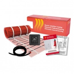 BWSByMagnumElektronischeVloerverwarmingSet1m2-150Watt-WifiThermostaatZwart