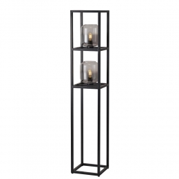 FreelightVloerlampDentroH157cmrookglaszwart