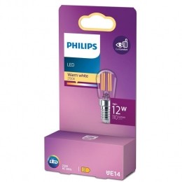 PhilipsLEDT25Transparant-12W-E14-WarmwitLicht