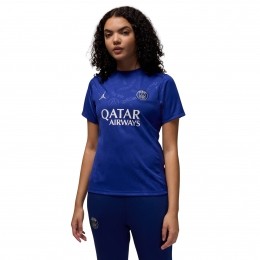 NikeParisSaint-GermainxJordanPre-MatchTrainingsshirt2024-2025DamesBlauwWit