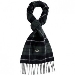 SjaalFredPerryFpLambswoolTartanScarf