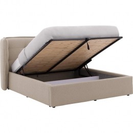 GoossensGestoffeerdBedframeCanon-140x200-Stofbouclelicht