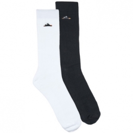 HighsocksBIRKENSTOCK2PackCottonRibBlackWhite