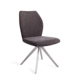 JesperHomeEetkamerstoelIkataTurnSteelDraaibaar-AlmostBlack