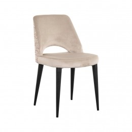 RichmondEetkamerstoelTabithaVelvetenstof-KhakiRose