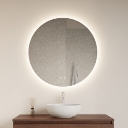 SpiegelGlissDesignOkoRondLEDVerlichting80cmInclVerwarming