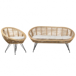 Beliani-MARATEA-Loungeset-Lichtbeige-Rotan