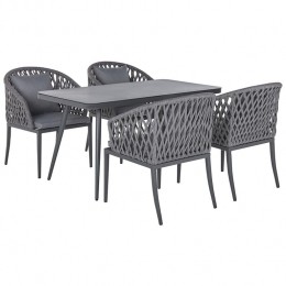 Beliani-LIPARI-Tuinsetvoor4-Grijs-Aluminium